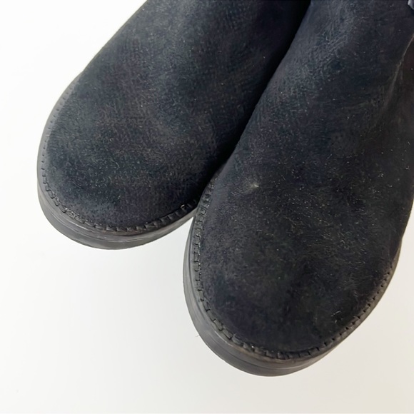 Tara M  Keegan  Ankle Boots Suede Black Size 38 - Picture 6 of 12